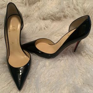 Christian Louboutin Iriza 100mm black pumps size 39 1/2